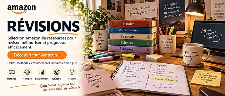 Amazon Révisions : sélection de ressources pour réviser, mémoriser et progresser